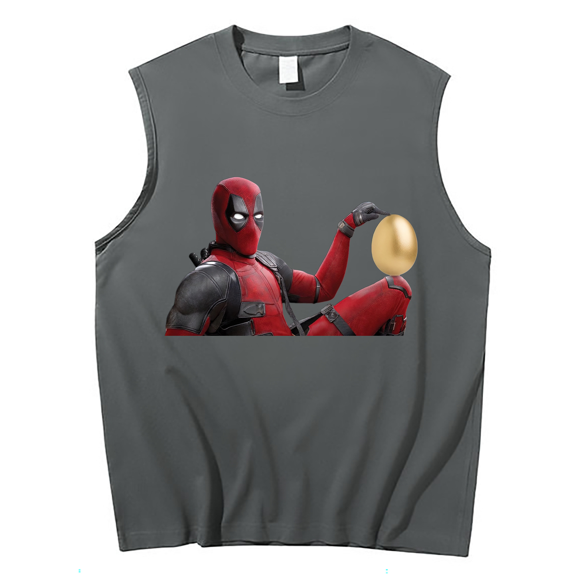 （画像用） Deadpool デッドプール コットン100％タンクトップ（フロントプリント）